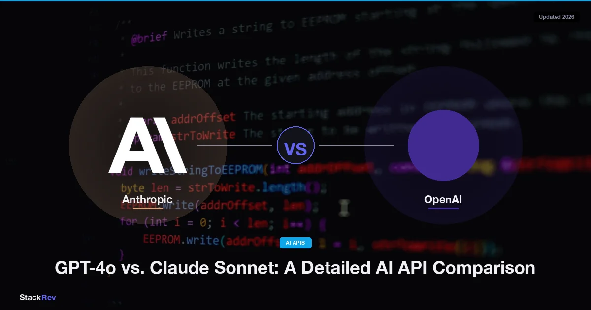 GPT-4o vs. Claude Sonnet: A Detailed AI API Comparison