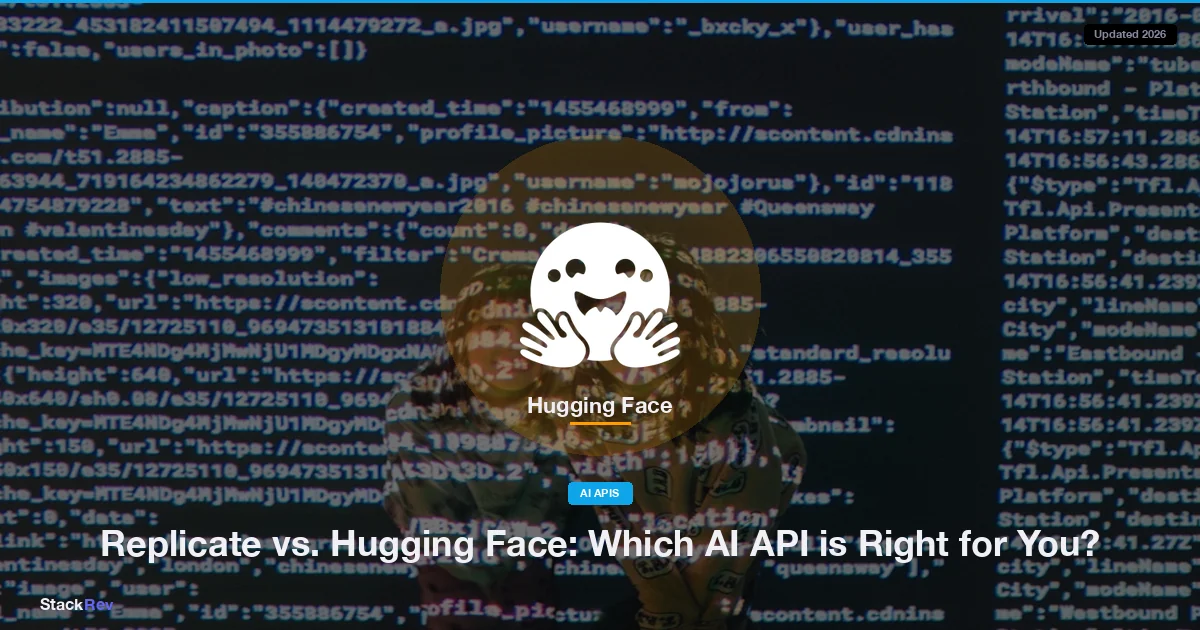 Replicate vs. Hugging Face: Which AI API is Right for You?