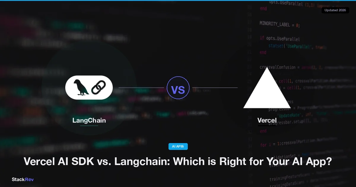 Vercel AI SDK vs. Langchain: Which is Right for Your AI App?
