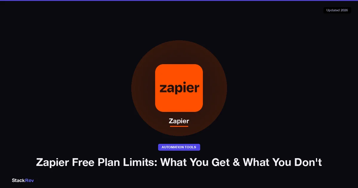 Zapier Free Plan Limits: What You Get & What You Don't