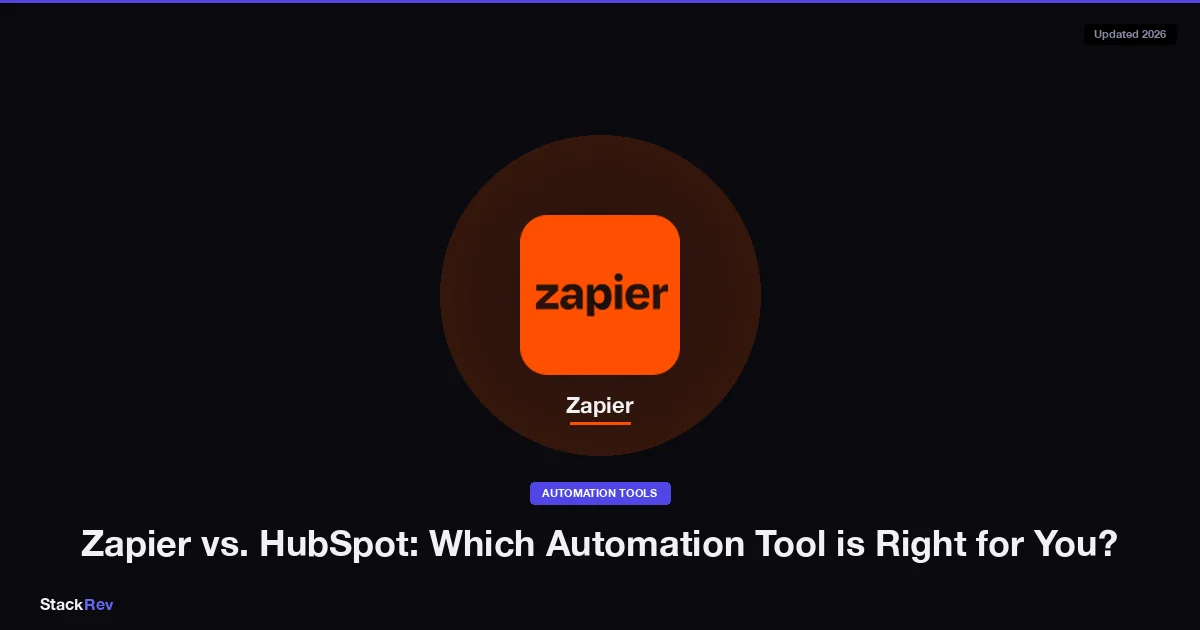 Zapier vs. HubSpot: Which Automation Tool is Right for You?