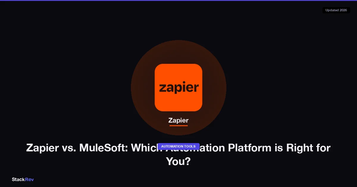 Zapier vs. MuleSoft: Which Automation Platform is Right for You?