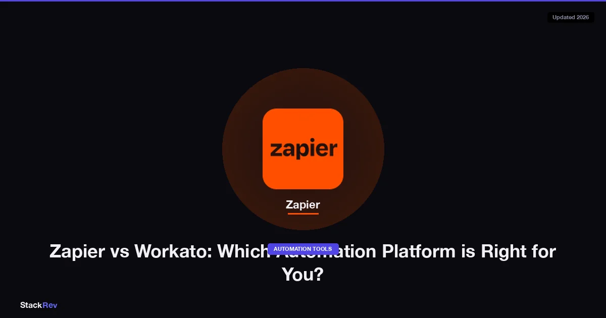 Zapier vs Workato: Which Automation Platform is Right for You?